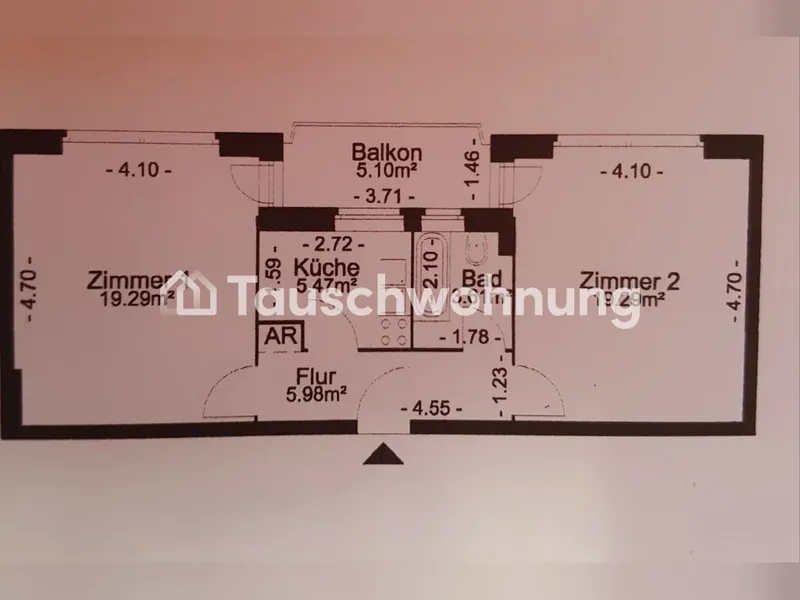 Tauschwohnung: Tausche 2 Zimmer gegen 3-4 in Charlottenburg, Landeseigene — photo 1
